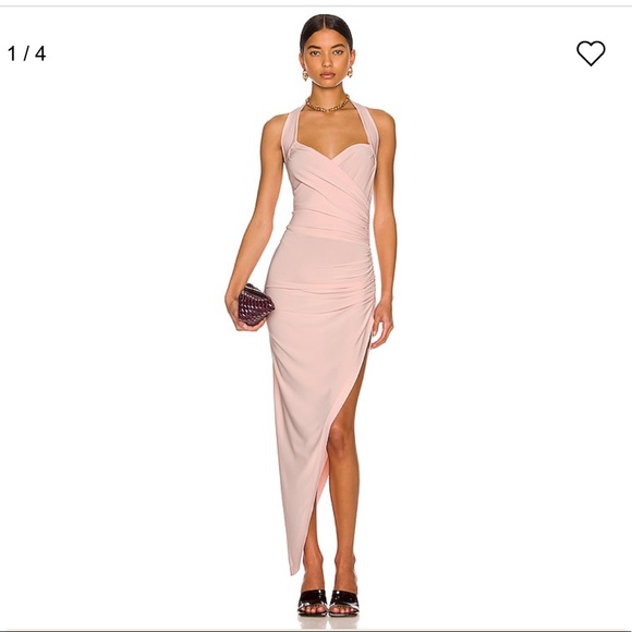 cayla halter dress Cayla halterneck ruched midi dress in black - Norma Kamali